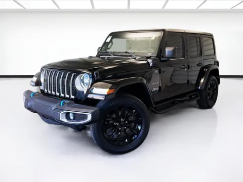 Black 2023 Jeep Wrangler Sahara 4xe for sale in Montclair, CA
