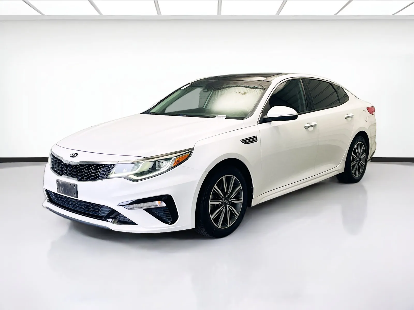 White 2019 Kia Optima LX for sale in Montclair, CA