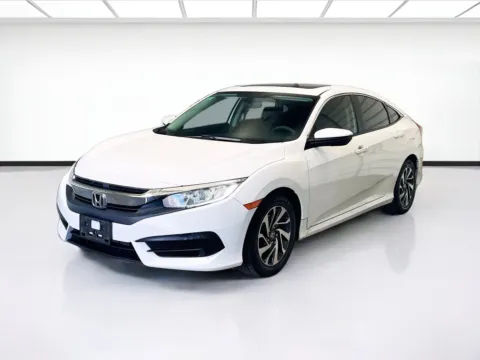 Red 2017 Honda Civic EX for sale in Montclair, CA