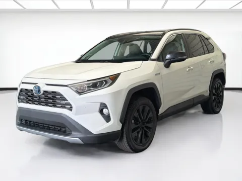 White 2020 Toyota RAV4 Hybrid Limited for sale in Montclair, CA