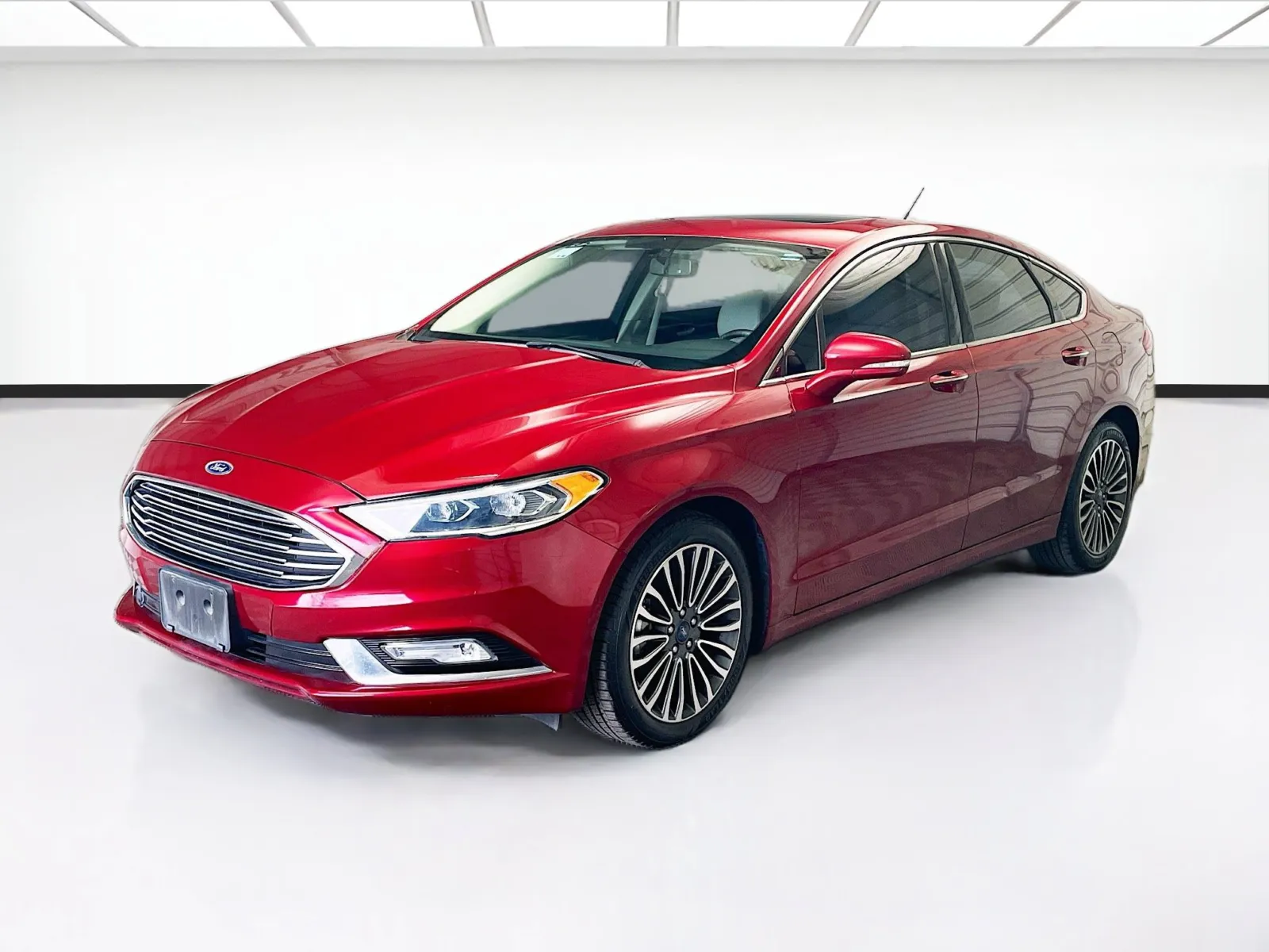 Red 2017 Ford Fusion SE for sale in Montclair, CA
