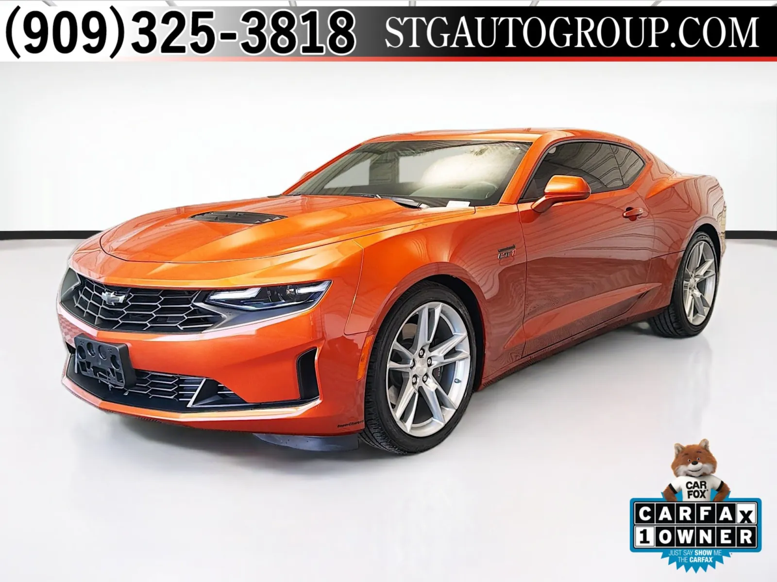 Orange 2022 Chevrolet Camaro LT1 for sale in Montclair, CA