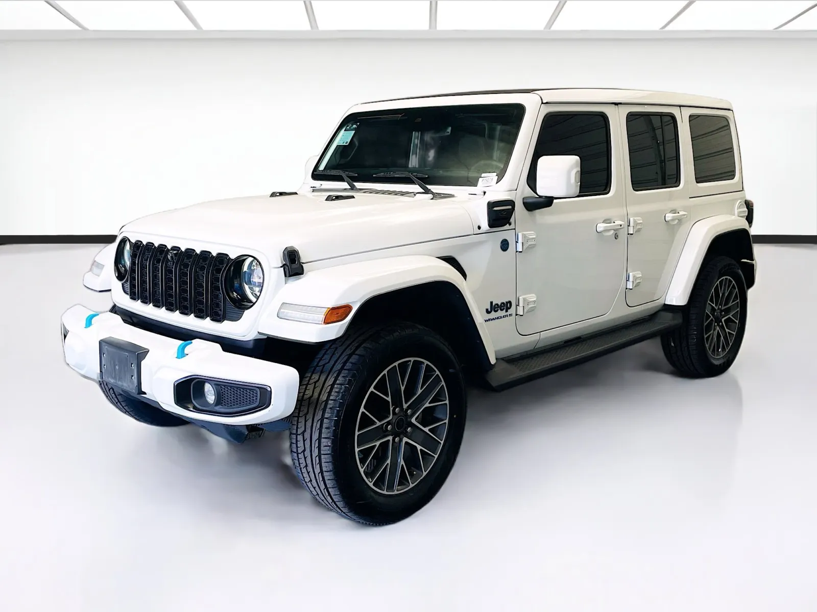 White 2024 Jeep Wrangler High Altitude 4xe sky one touch power top for sale in Montclair, CA