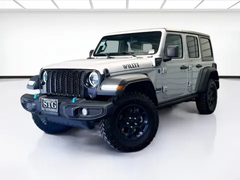 Silver 2023 Jeep Wrangler Base 4xe for sale in Montclair, CA