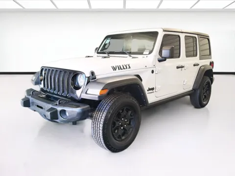 White 2021 Jeep Wrangler Unlimited Willys for sale in Montclair, CA