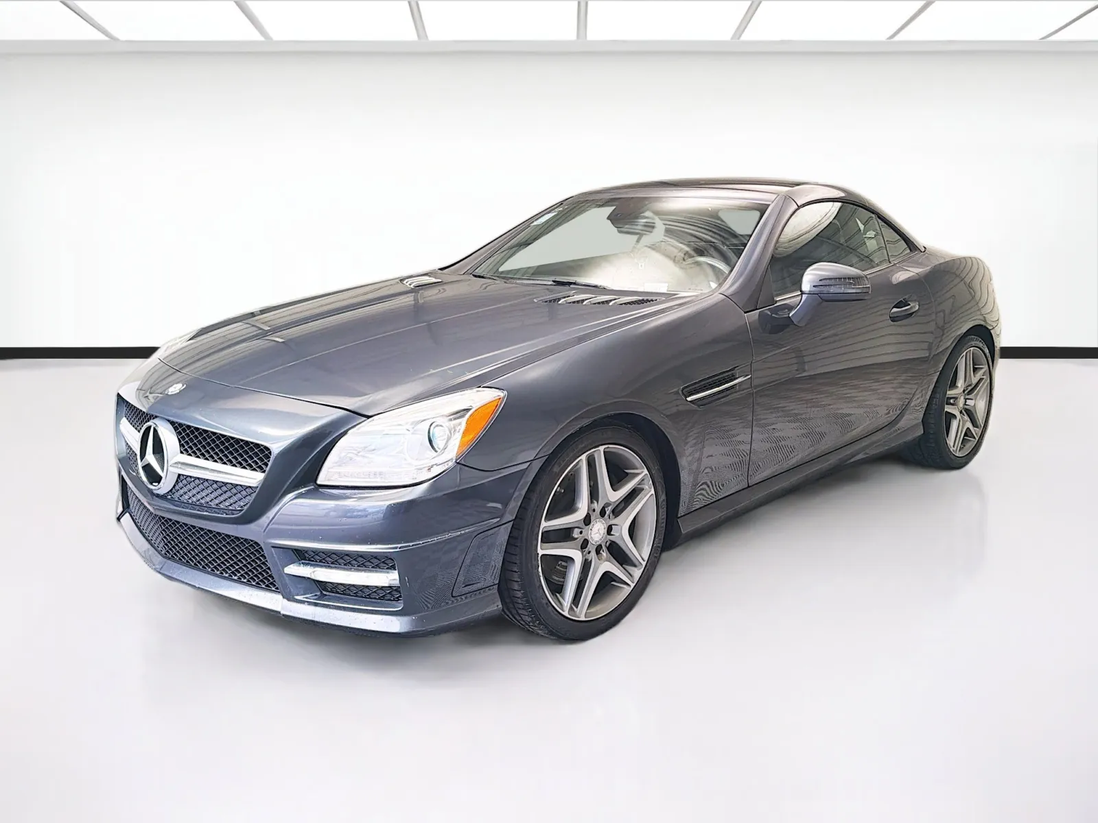 Gray 2015 Mercedes-Benz SLK 350 for sale in Montclair, CA