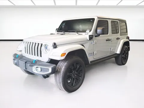 Silver 2023 Jeep Wrangler Sahara 4xe for sale in Montclair, CA