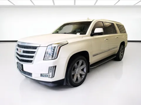 White 2015 Cadillac Escalade ESV Premium for sale in Montclair, CA
