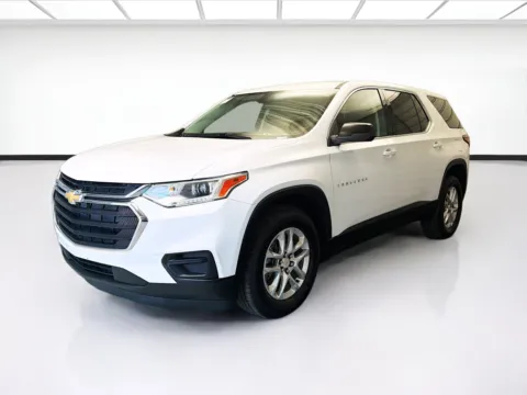 White 2021 Chevrolet Traverse LS for sale in Montclair, CA