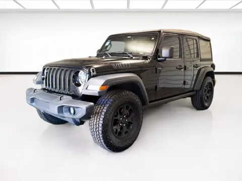 Black 2020 Jeep Wrangler Unlimited Willys for sale in Montclair, CA