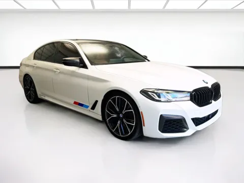 Another view of 2021 BMW 5 Series M550i xDrive w/Executive Package (ZPX) for sale in Montclair, CA at STG Montclair