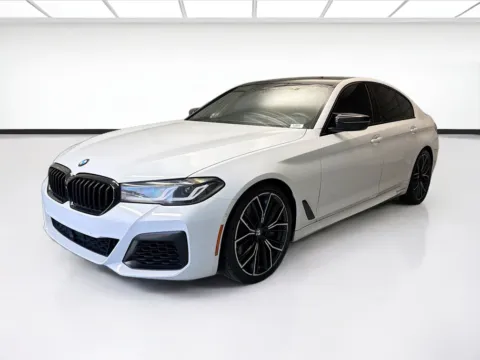 White 2021 BMW 5 Series M550i xDrive w/Executive Package (ZPX) for sale in Montclair, CA