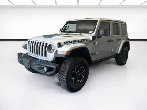 Silver 2023 Jeep Wrangler Rubicon 4xe for sale in Montclair, CA