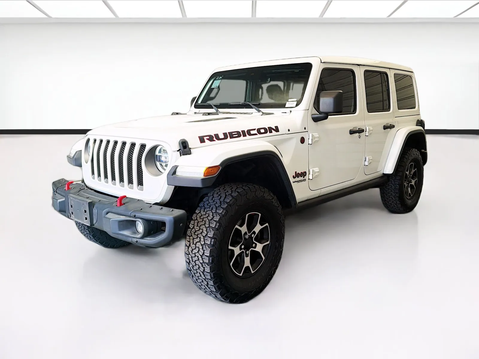 White 2020 Jeep Wrangler Unlimited Rubicon sky one touch power top for sale in Montclair, CA