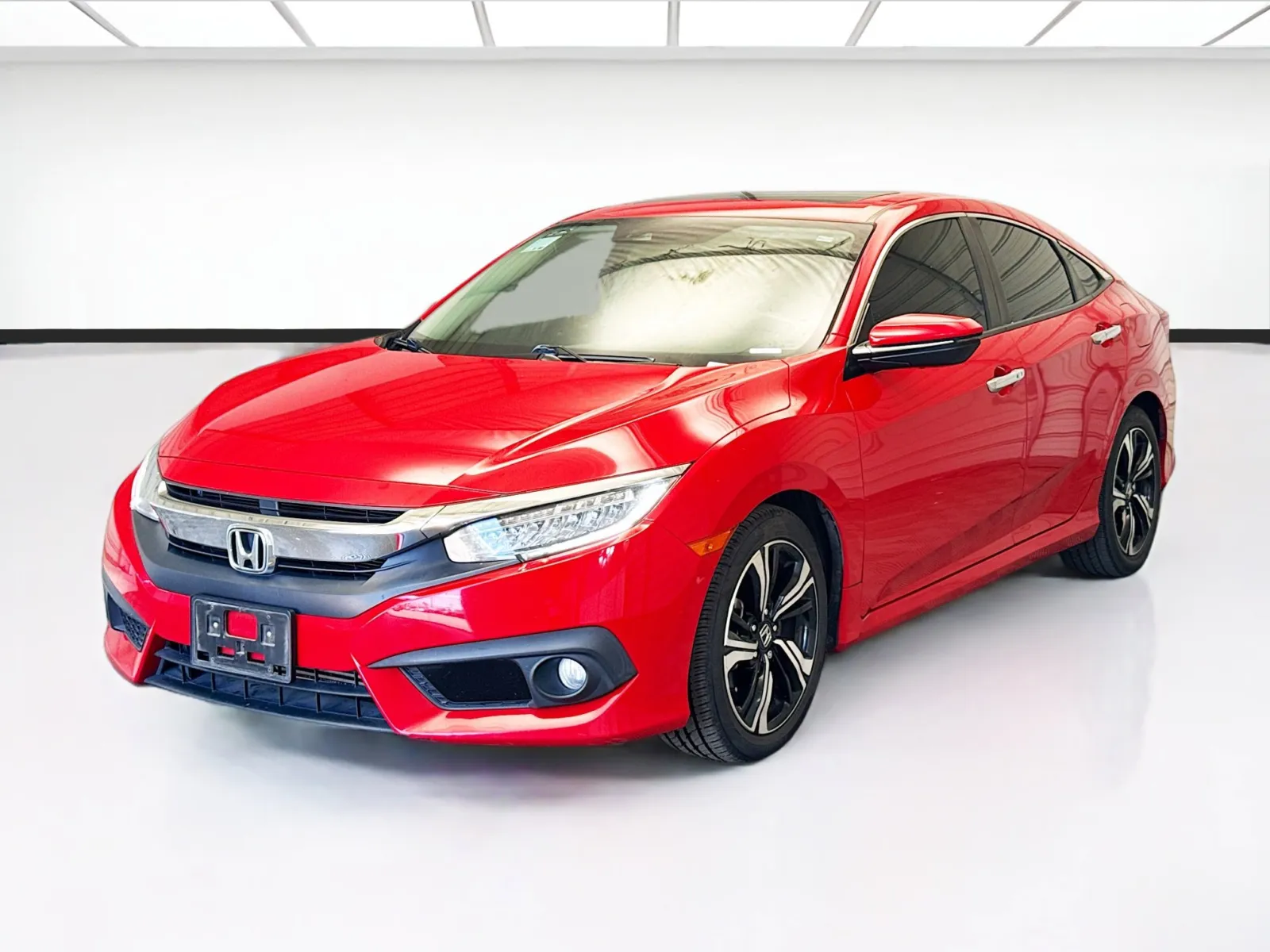 Red 2017 Honda Civic Touring for sale in Montclair, CA