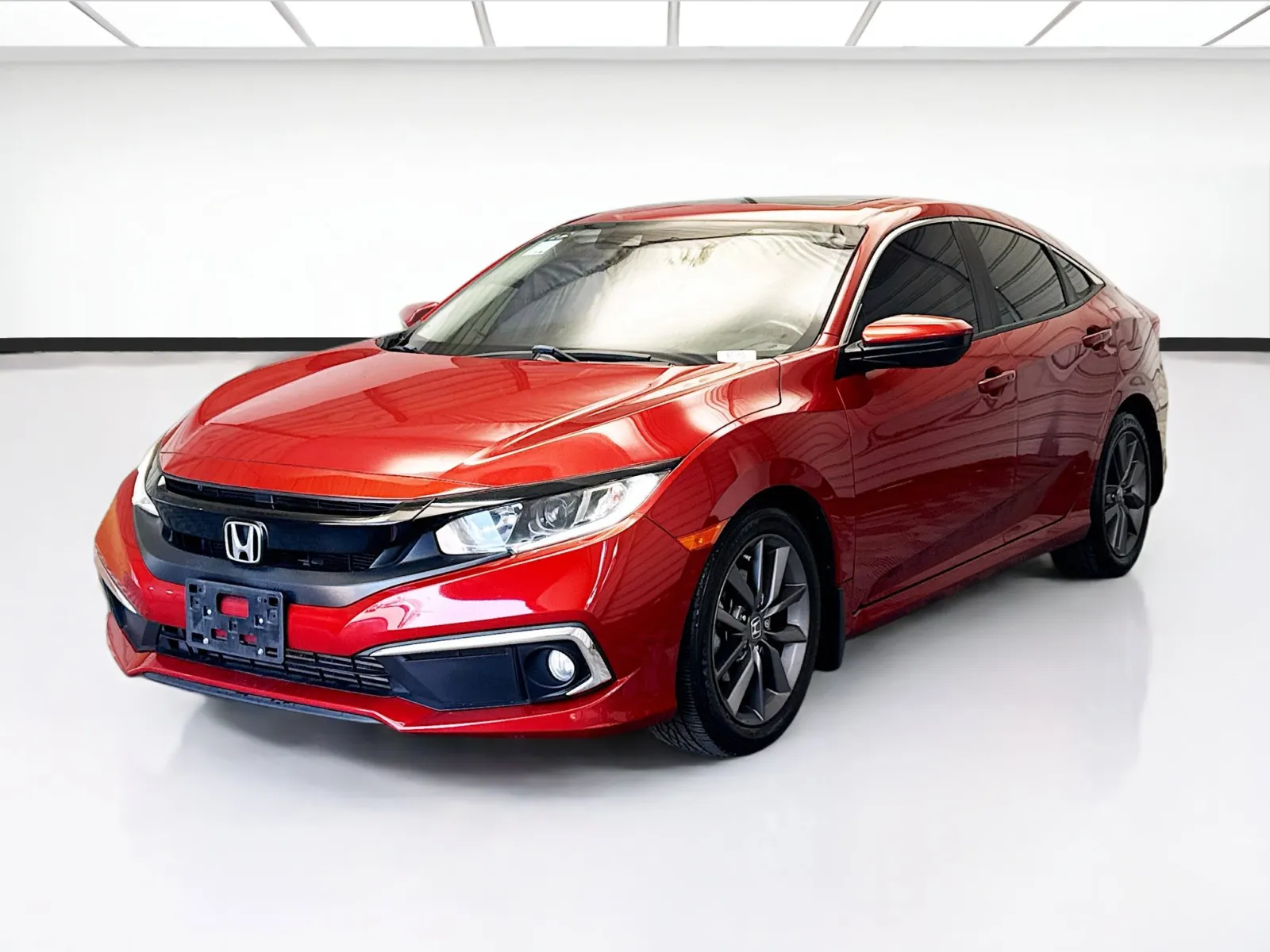 Red 2020 Honda Civic EX for sale in Montclair, CA