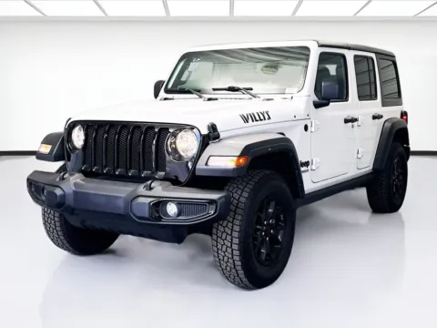 White 2021 Jeep Wrangler Unlimited Willys for sale in Montclair, CA