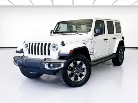 White 2018 Jeep Wrangler Unlimited Sahara for sale in Montclair, CA