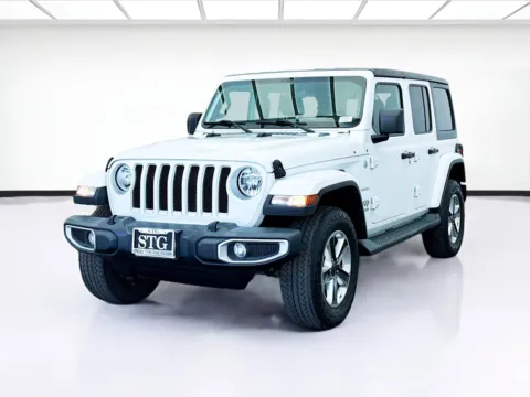 White 2021 Jeep Wrangler Unlimited Sahara for sale in Montclair, CA