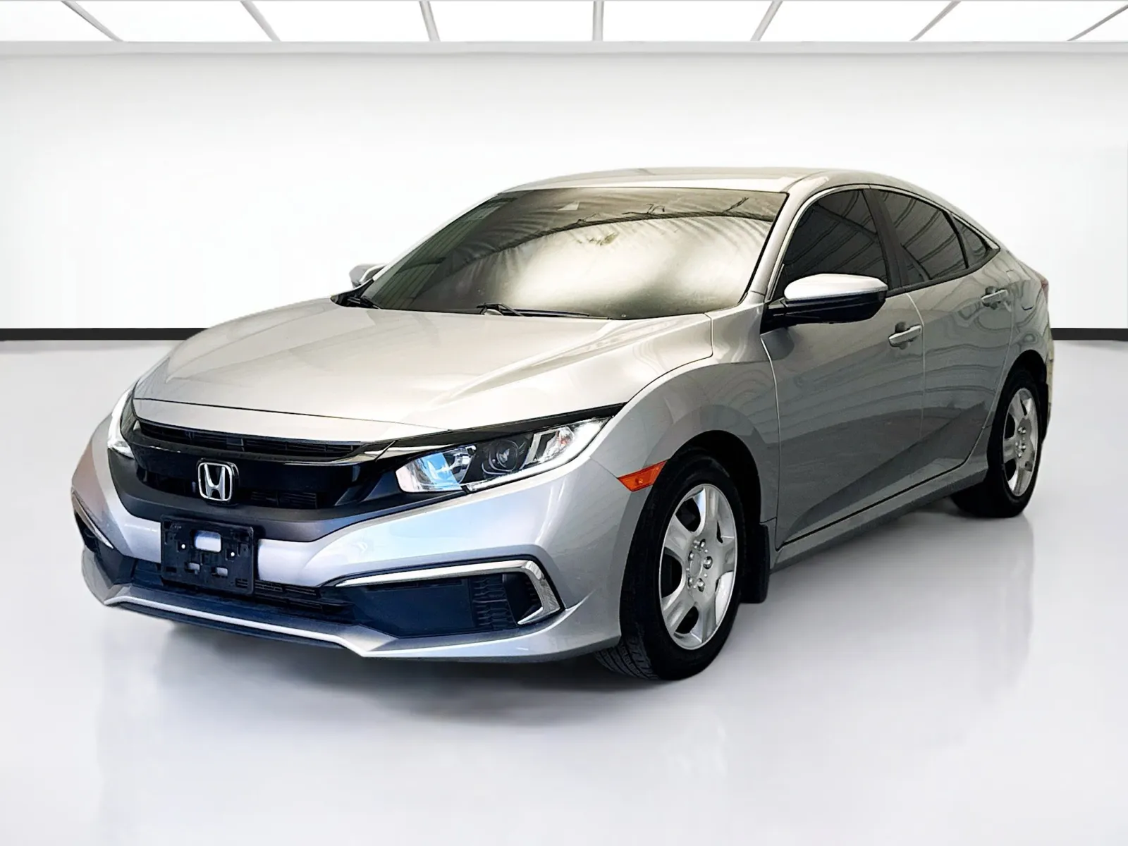 Silver 2020 Honda Civic LX for sale in Montclair, CA