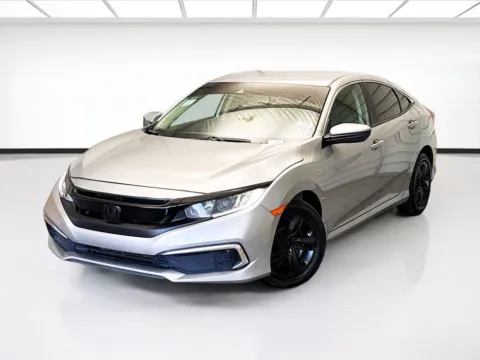 Silver 2019 Honda Civic LX for sale in Montclair, CA