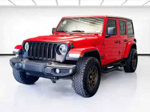 Red 2021 Jeep Wrangler Unlimited Sport S for sale in Montclair, CA