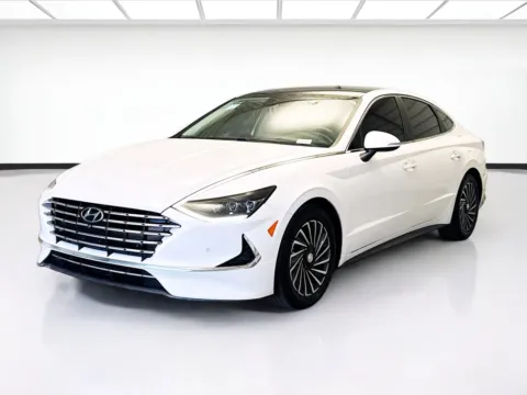 White 2021 Hyundai Sonata Hybrid Limited for sale in Montclair, CA