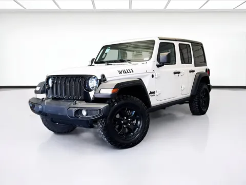 White 2021 Jeep Wrangler Unlimited Willys for sale in Montclair, CA