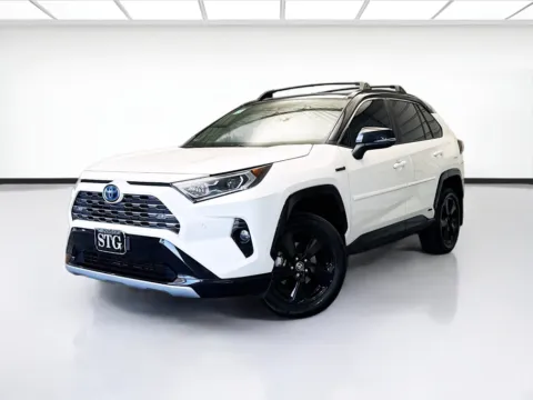 White 2021 Toyota RAV4 Hybrid XSE for sale in Montclair, CA