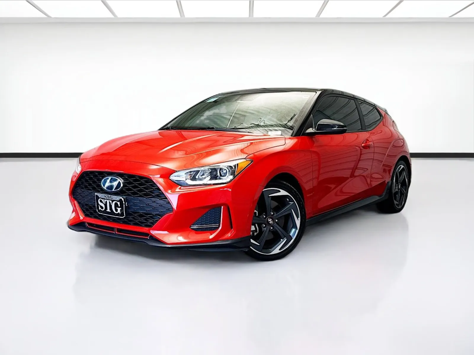 Orange 2019 Hyundai Veloster Turbo Ultimate for sale in Montclair, CA