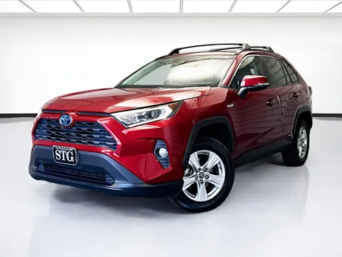 Red 2019 Toyota RAV4 Hybrid XLE for sale in Montclair, CA