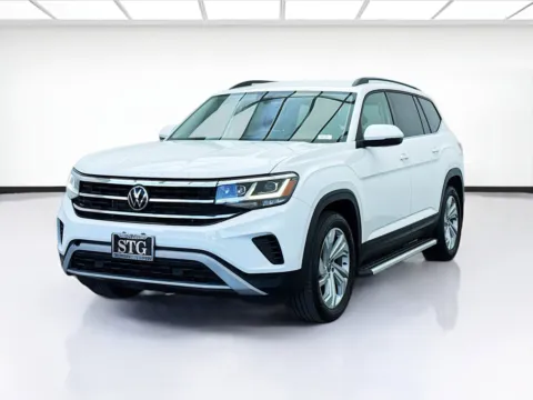White 2021 Volkswagen Atlas 3.6L V6 SE w/Technology for sale in Montclair, CA