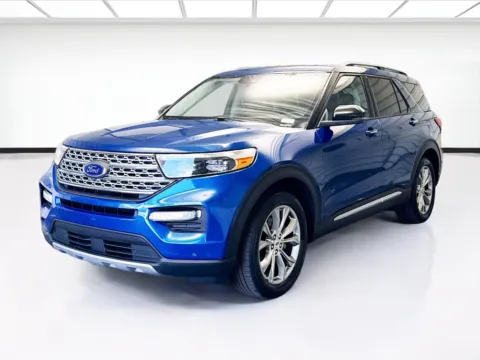 Blue 2021 Ford Explorer Limited for sale in Montclair, CA