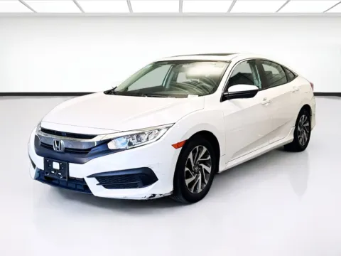 White 2016 Honda Civic EX for sale in Montclair, CA