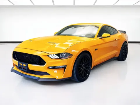Orange 2019 Ford Mustang GT Premium for sale in Montclair, CA