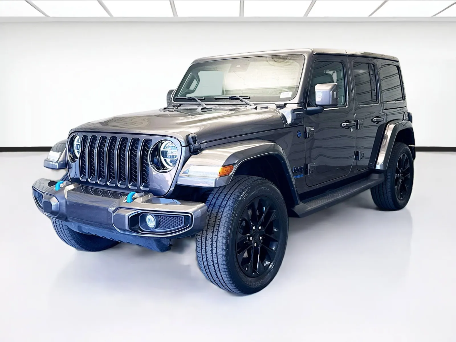 Gray 2021 Jeep Wrangler Unlimited Sahara High Altitude 4xe for sale in Montclair, CA
