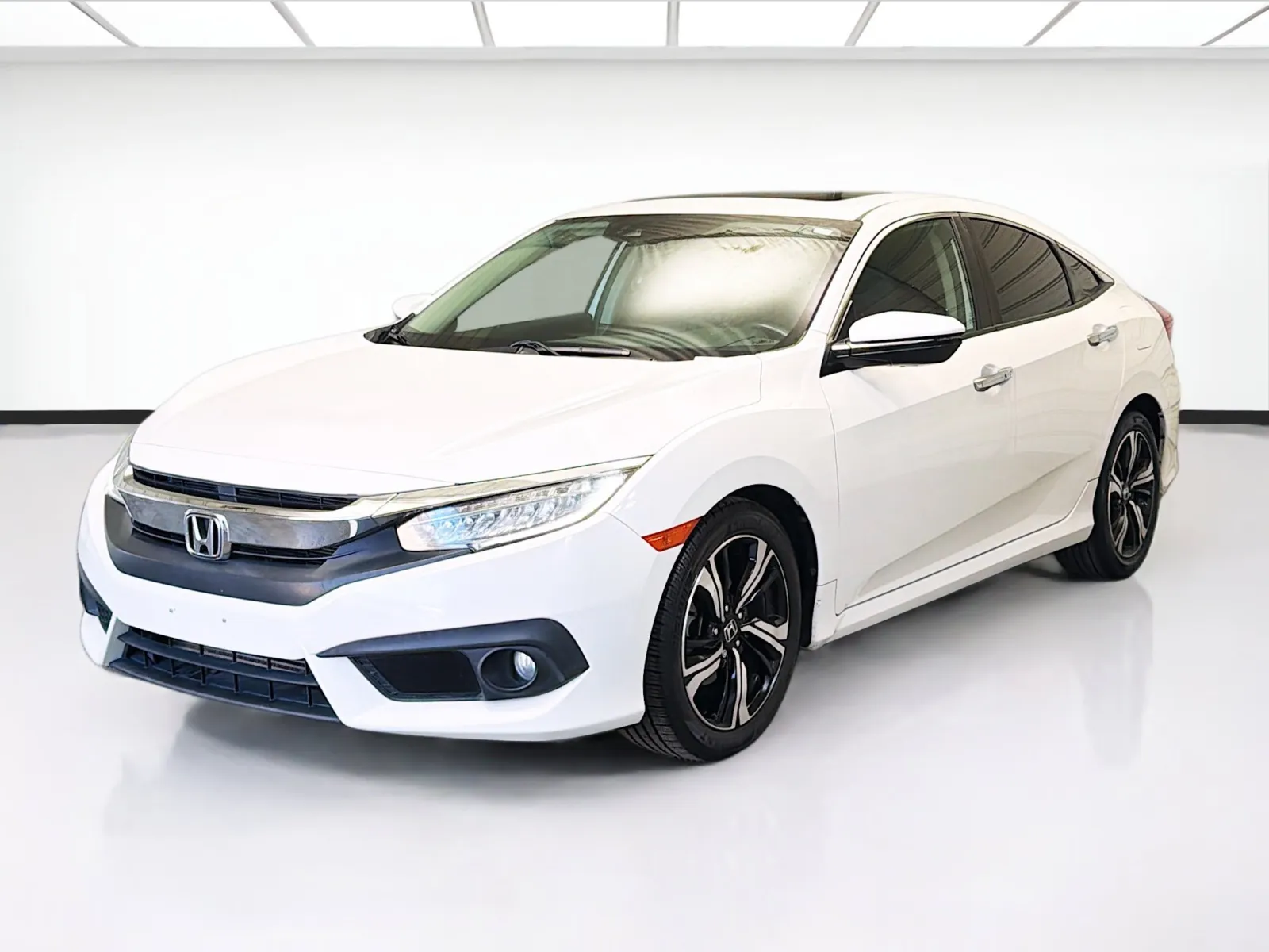 White 2018 Honda Civic Touring for sale in Montclair, CA