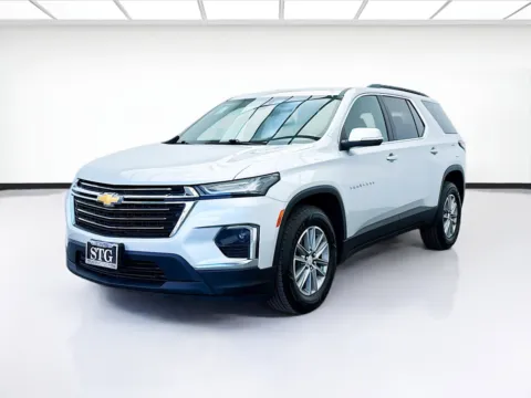 Silver 2022 Chevrolet Traverse LT Leather for sale in Montclair, CA