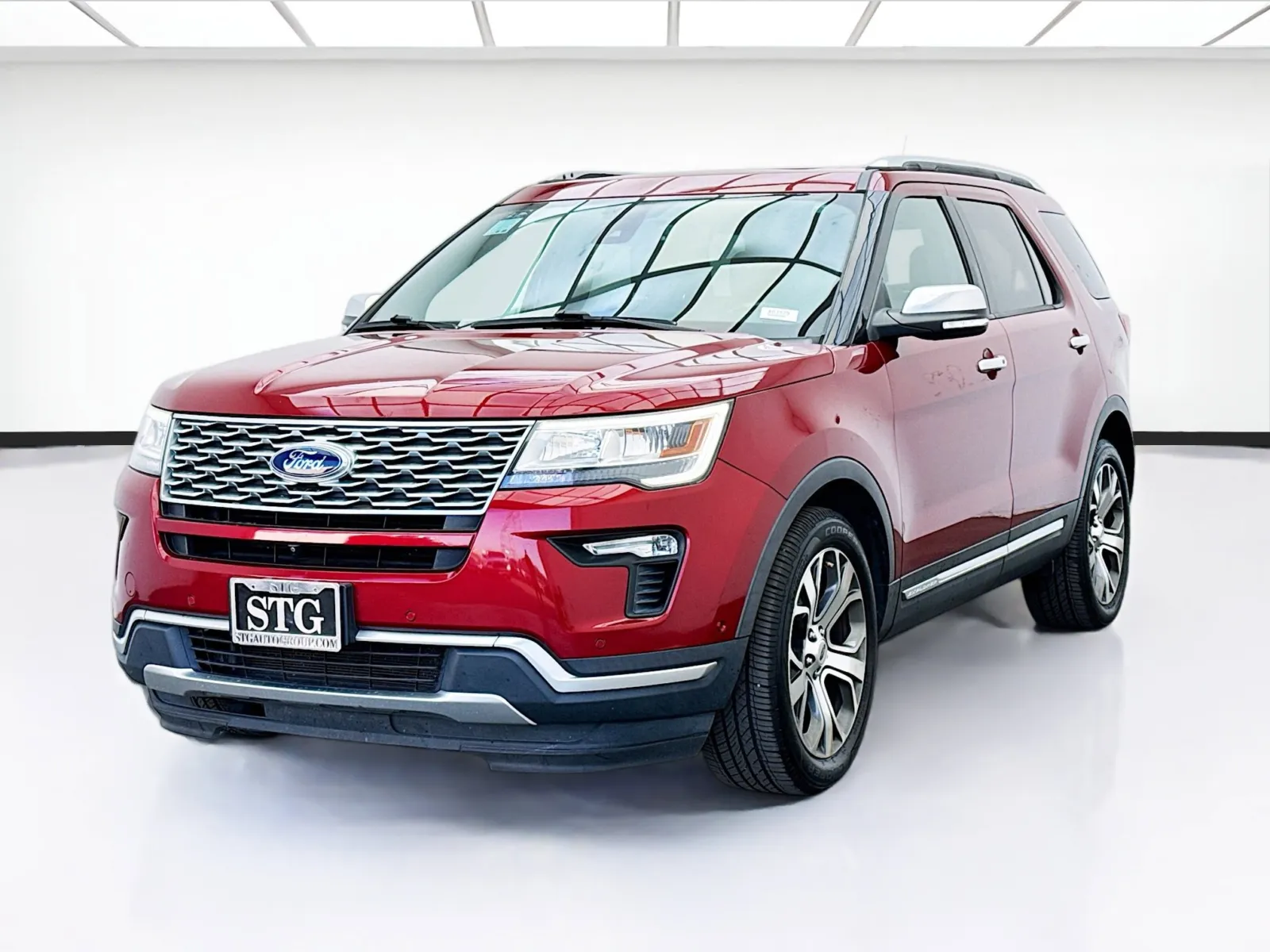Red 2019 Ford Explorer Platinum for sale in Montclair, CA