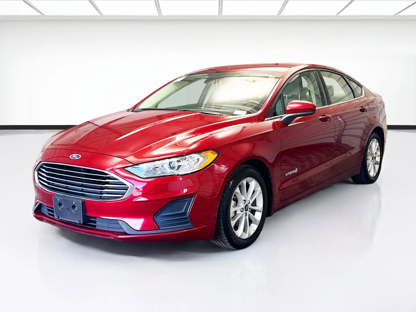 Red 2019 Ford Fusion Hybrid SE for sale in Montclair, CA
