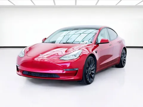 Red 2021 Tesla Model 3 Performance for sale in Montclair, CA