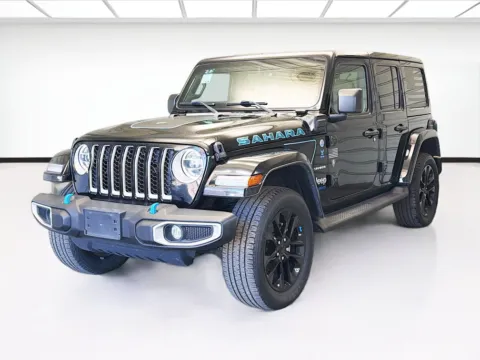 Black 2022 Jeep Wrangler Unlimited Sahara 4xe for sale in Montclair, CA