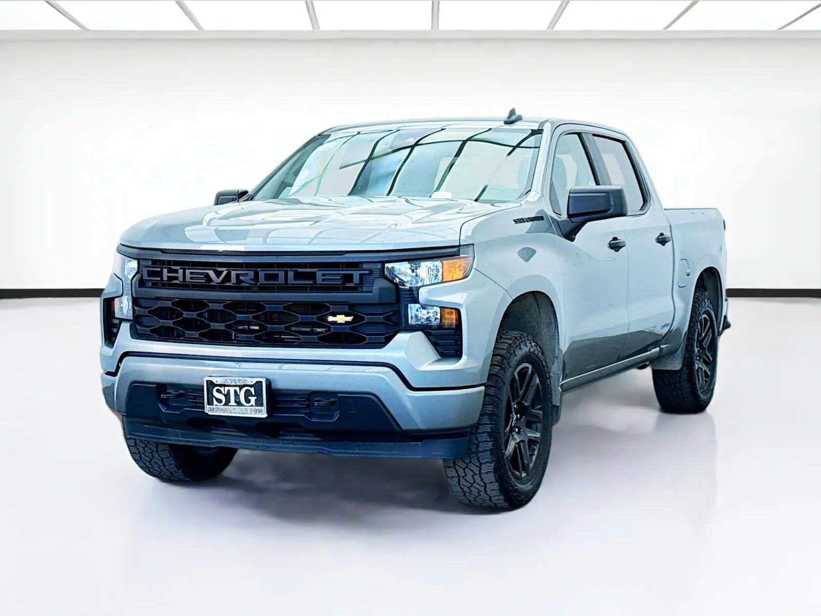 Gray 2024 Chevrolet Silverado 1500 Custom for sale in Bellflower, CA