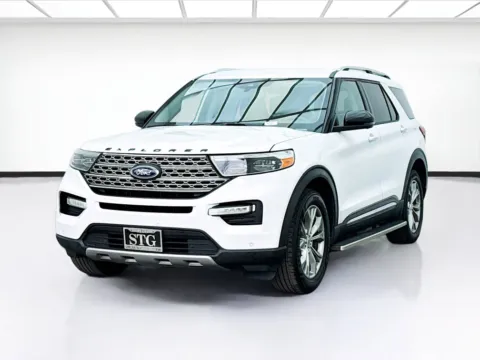 White 2021 Ford Explorer Limited for sale in Bellflower, CA
