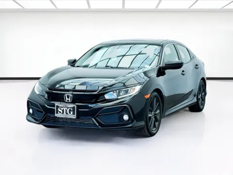 Black 2020 Honda Civic Hatchback EX for sale in Bellflower, CA
