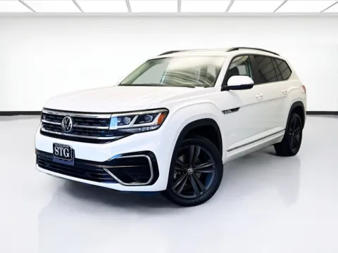 White 2021 Volkswagen Atlas 3.6L V6 SE w/Technology R-Line for sale in Bellflower, CA