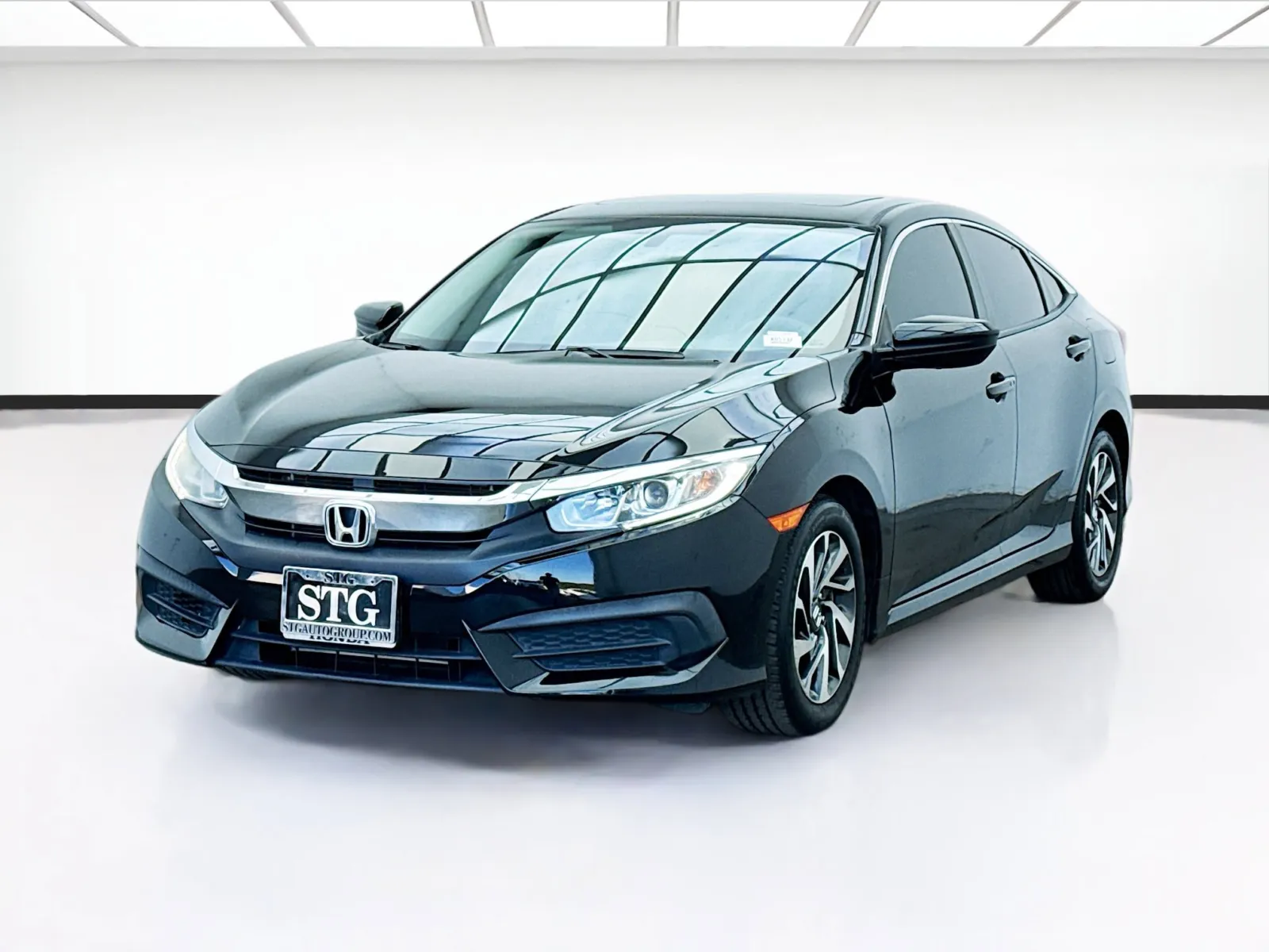 Black 2016 Honda Civic Sedan EX for sale in Bellflower, CA