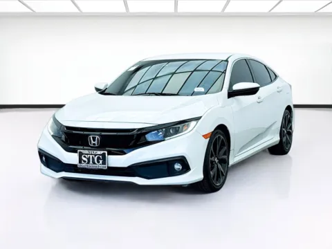 White 2019 Honda Civic Sedan Sport for sale in Bellflower, CA