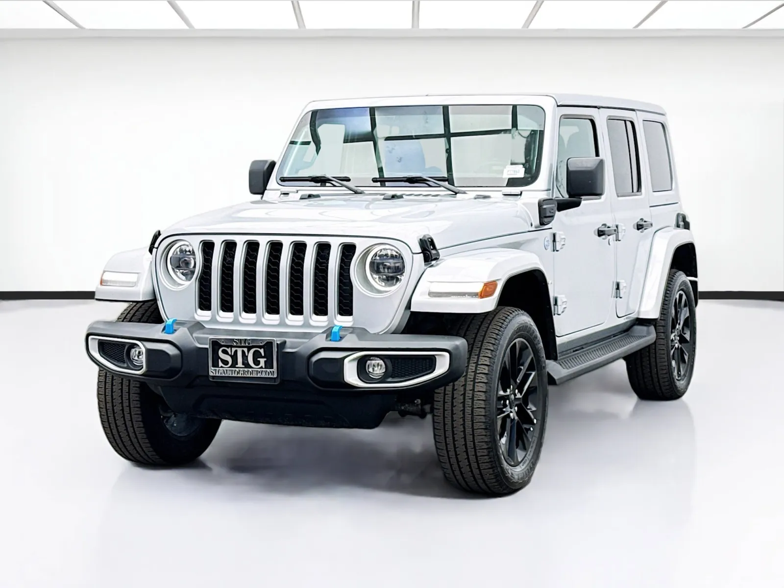 Silver 2023 Jeep Wrangler 4xe Sahara 4xe for sale in Bellflower, CA
