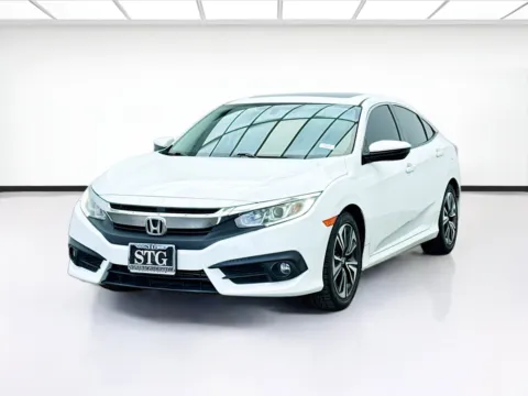 White 2017 Honda Civic Sedan EX-T for sale in Bellflower, CA